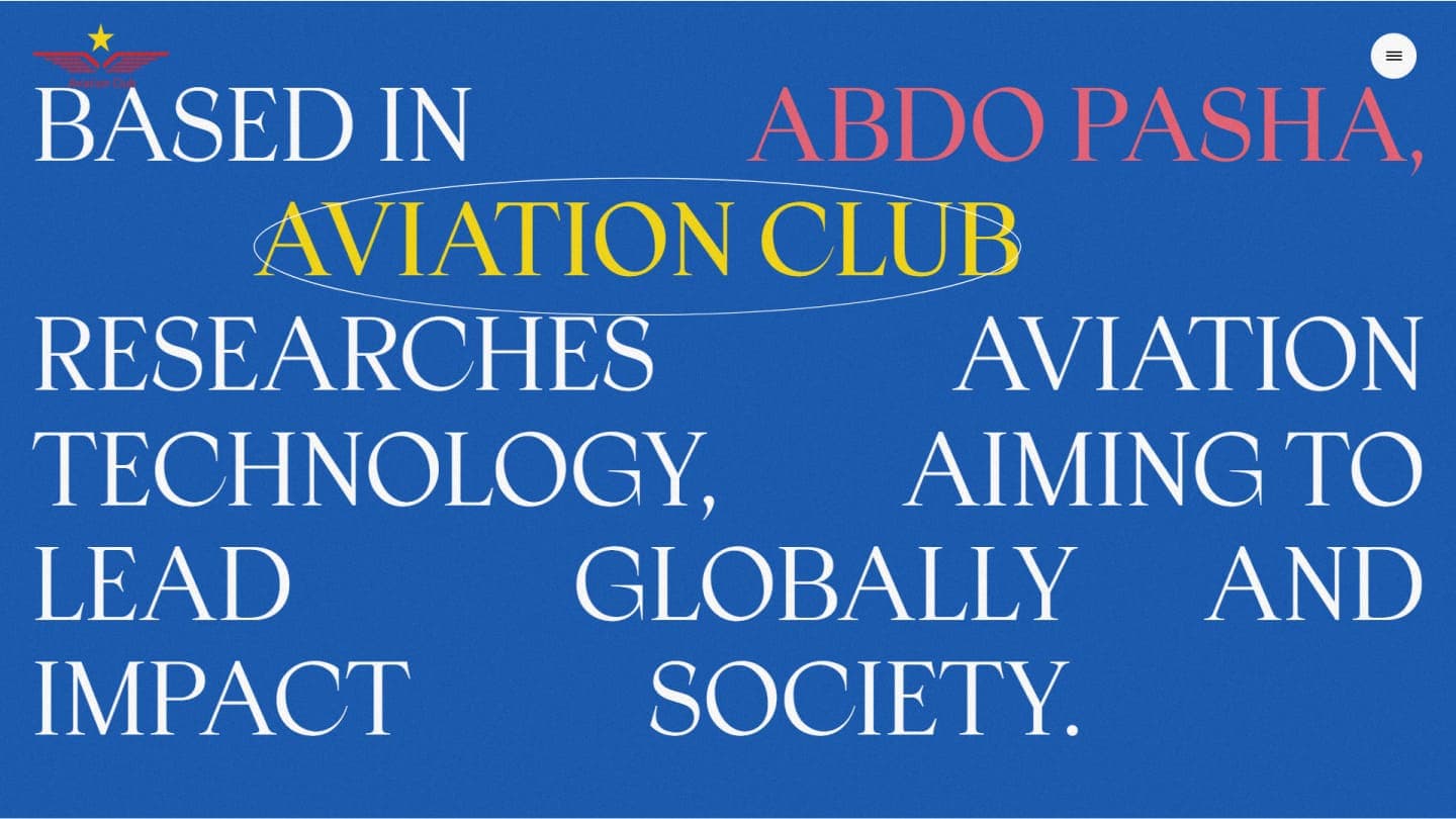 Screenshot from Aviation club website