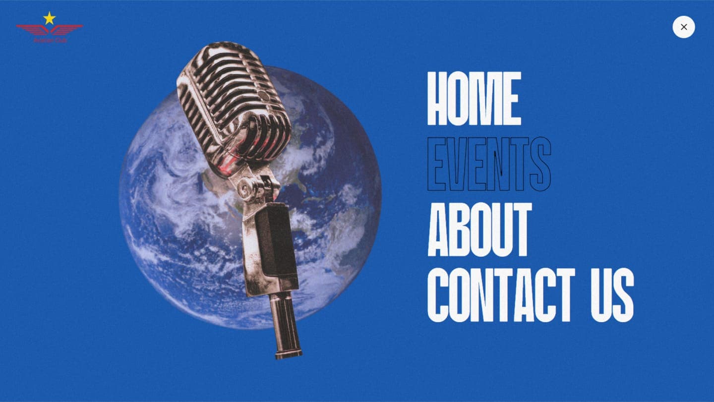 Screenshot from Aviation club website