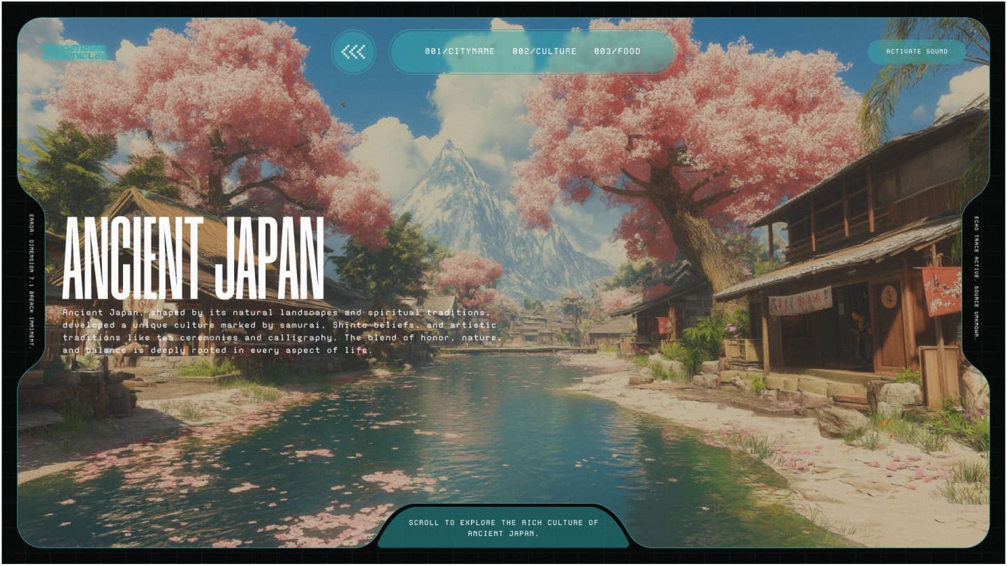 Screenshot from neogenesis chronicles website