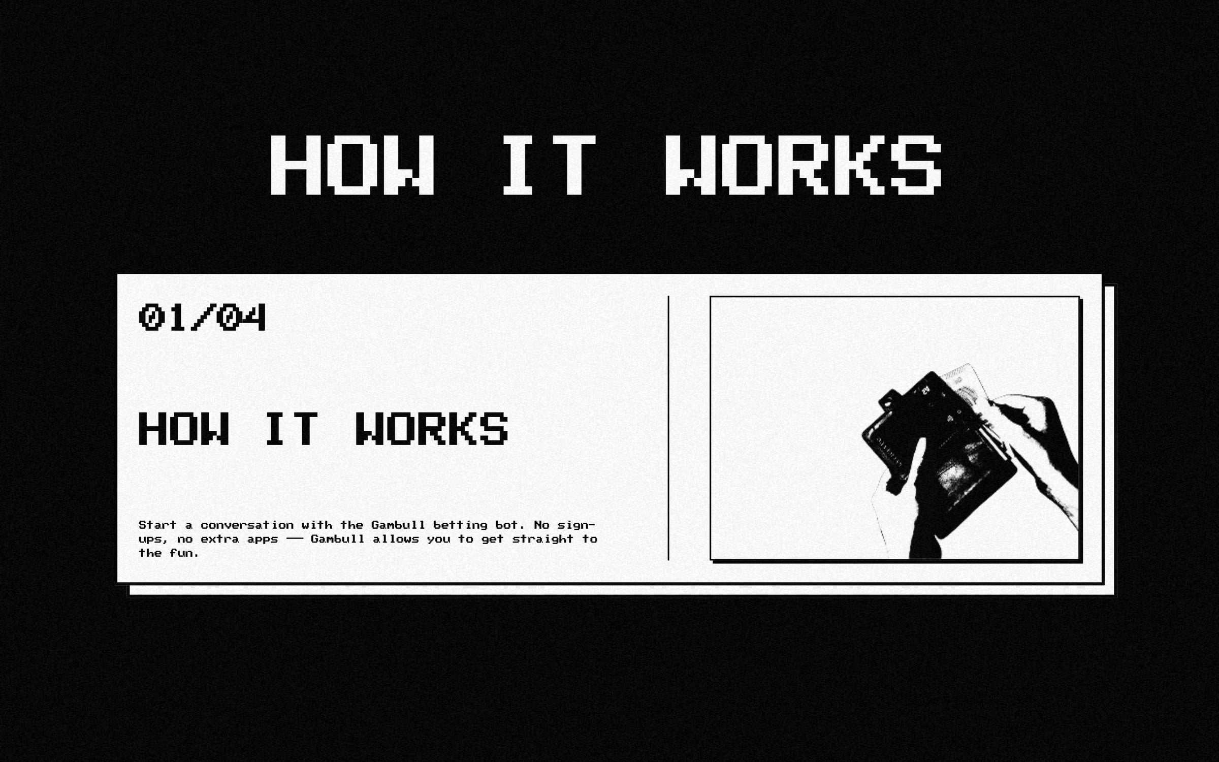 The Gambull how it works section on desktop